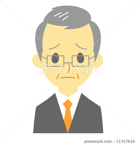 穿西裝的男人困惑 11357618