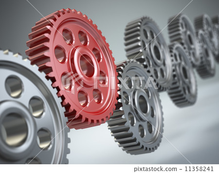 Machine gears. Teamwork concept. Machine gears. Teamwork concept. 11358241