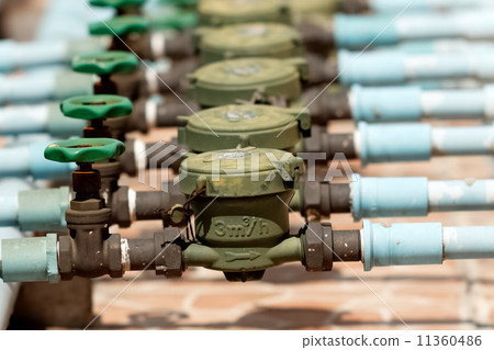 Rusted Water Valves and Old Water meters Rusted Water Valves and Old Water meters 11360486