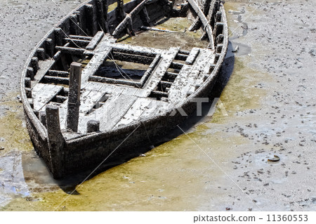 Wrecked Boat, Closeup 11360553