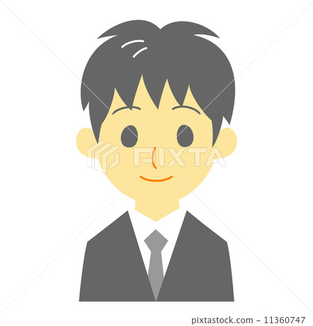 Suit male front 11360747