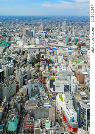 Sunshine 60 overlooking the cityscape around Ikebukuro station Sunshine 60 overlooking the cityscape around Ikebukuro station 11361347