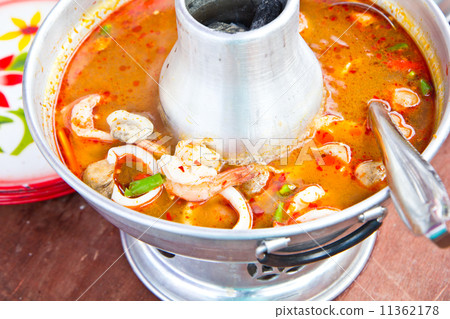 Tom Yam Koong - Thai spicy shrimp soup 11362178