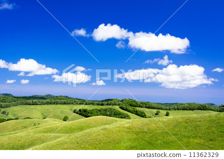 Grassland and clouds of Bihoro Town 11362329