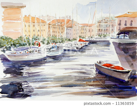 Sketch of the Grand Canal in Venice Sketch of the Grand Canal in Venice 11363859