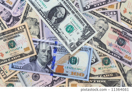 US dollar banknote background 11364081