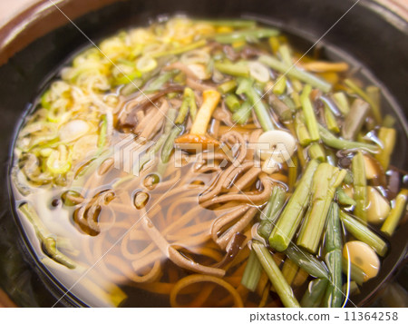 野生蔬菜蕎麥麵 野生蔬菜蕎麥麵 11364258