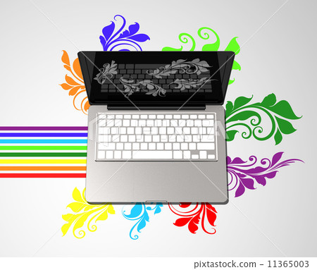 the laptop - Stock Illustration [11365003] - PIXTA