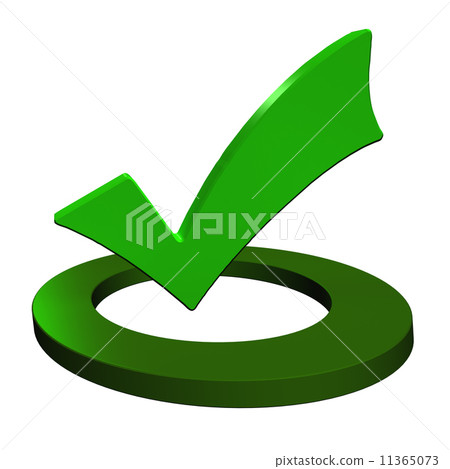 Checkbox 3D - Stock Illustration [11365073] - PIXTA