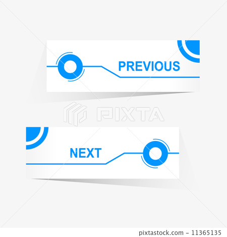Vector Previous and Next navigation buttons for... - Stock Illustration ...