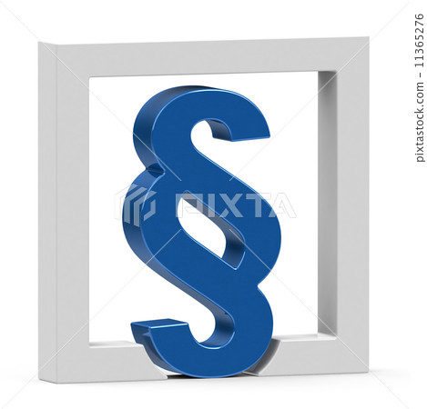 the blue paragraph sign the blue paragraph sign 11365276