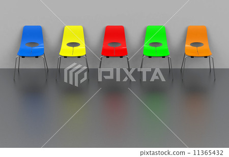 colorful chair row 11365432