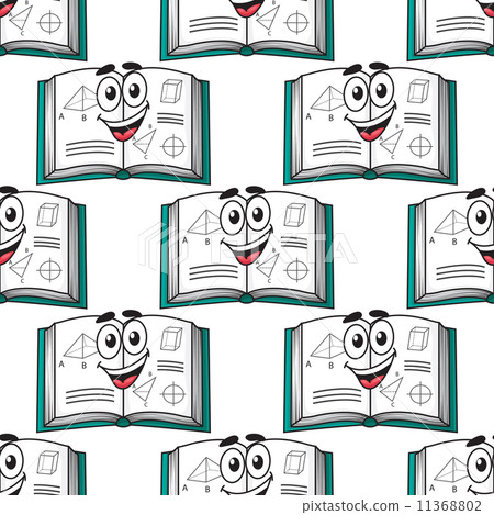 Seamless pattern of a happy science textbook 11368802