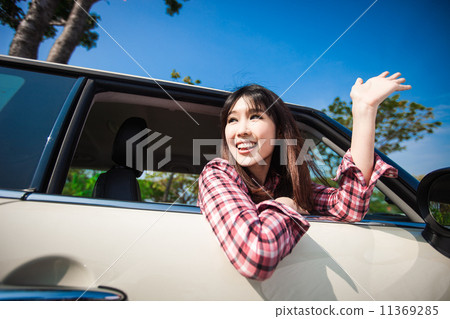 Girl Driving Car Girl Driving Car 11369285