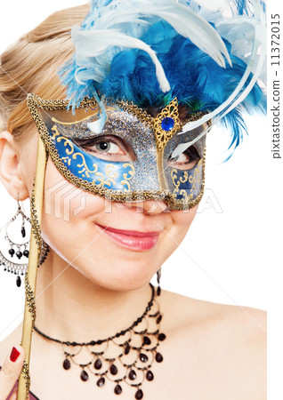 young woman in Carnival mask young woman in Carnival mask 11372015