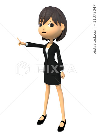 Protest business woman 11372047