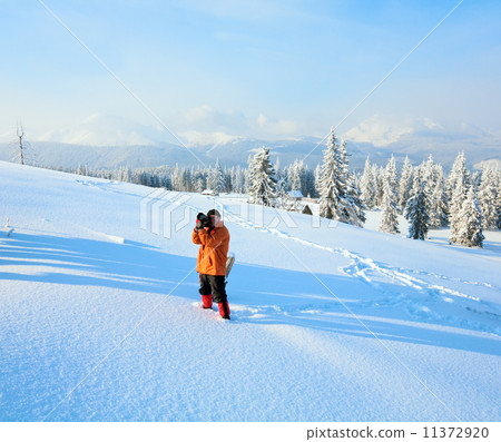 Winter mountain landscape Winter mountain landscape 11372920