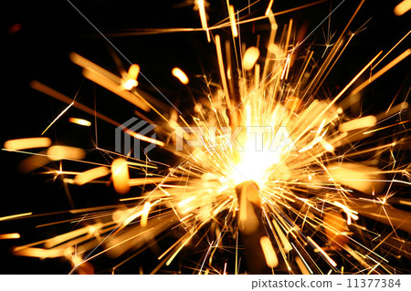yellow sparkler yellow sparkler 11377384