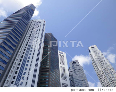 Singapore (Raffles Place) Skyline 11378758