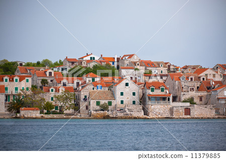 Village Sepurine, Prvic island, view from the sea 11379885