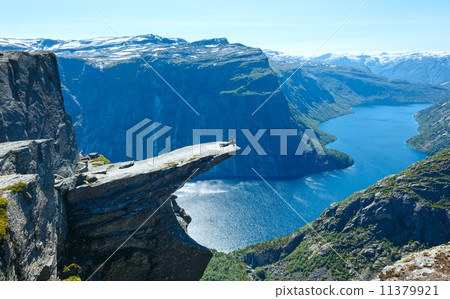 Trolltunga summer view (Norway). 11379921