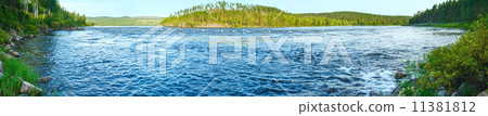 Summer river panorama (Sweden) 11381812