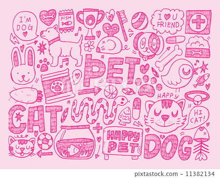 doodle pet background doodle pet background 11382134