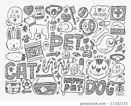 doodle pet background doodle pet background 11382135
