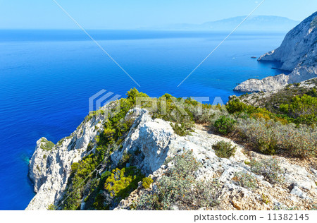 Summer coastline landscape (Zakynthos, Greece) 11382145