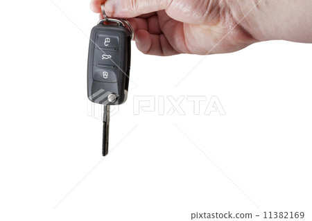 Hand Holding Car Key 11382169