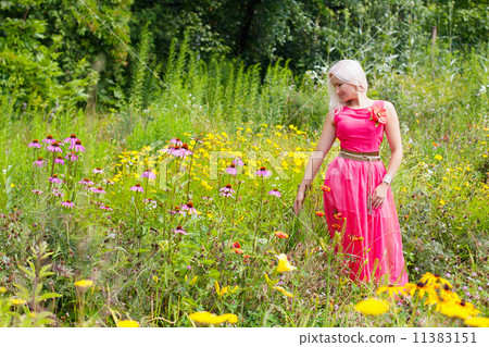 Portrait of young beautiful woman 11383151