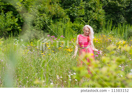Portrait of young beautiful woman 11383152