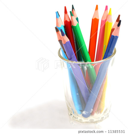 color pencil in glass 11385531