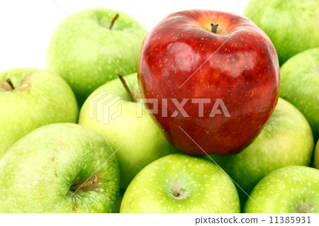 red and green apples red and green apples 11385931