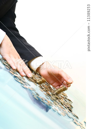 coins piles coins piles 11389253