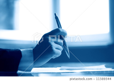 pen  work hand 11389344