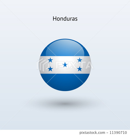 Honduras round flag. Vector illustration. 11390710