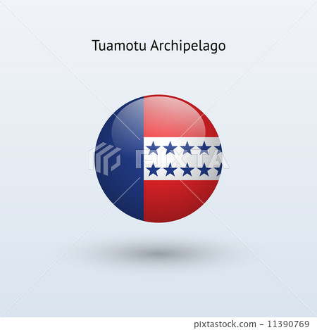 Tuamotu Archipelago round flag. Tuamotu Archipelago round flag. 11390769
