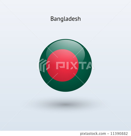Bangladesh round flag. Vector illustration. 11390882