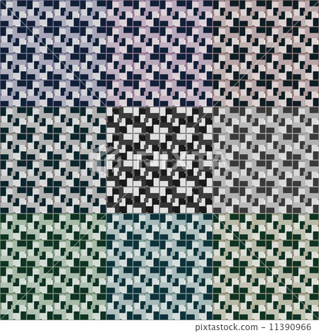 Seamless 3d squares patterns - Stock Illustration [11390966] - PIXTA