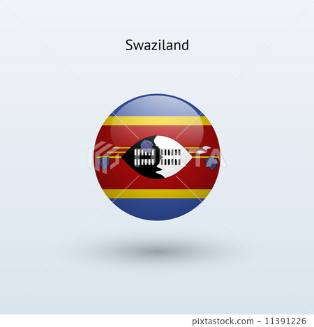 Swaziland round flag. Vector illustration. 11391226