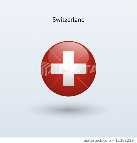 Switzerland round flag. Vector illustration. 11391229