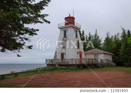 Cape Bear lighthouse of Prince Edward Island who first received distress signal of Titanic 11391403