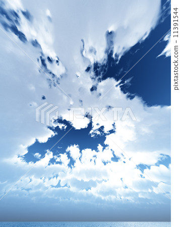 Wind and clouds with the sea 11391544