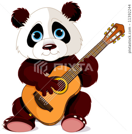 Panda guitarist Panda guitarist 11392244