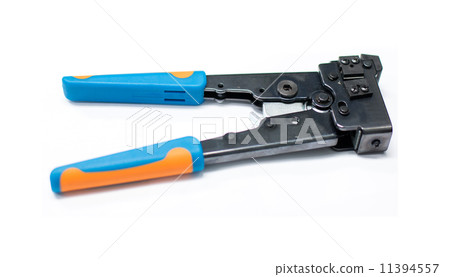 Modular crimping tool isolated on white background Modular crimping tool isolated on white background 11394557