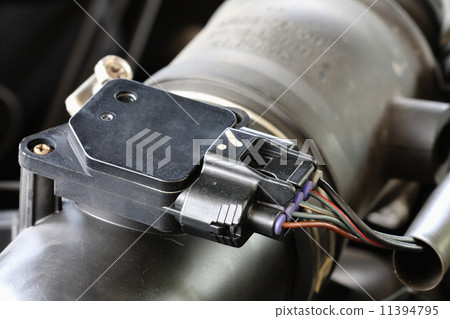 An automobile engine with twin carburettors and air filters An automobile engine with twin carburettors and air filters 11394795