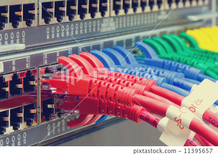 Network switch and UTP ethernet cables 11395657