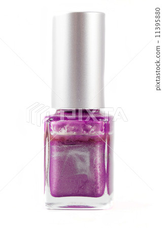 colored nail polish standing isolated on white background 11395880