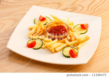 French Fries with ketchup French Fries with ketchup 11396475